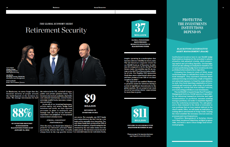 Blackstone Annual Report Fidelis Design Associates